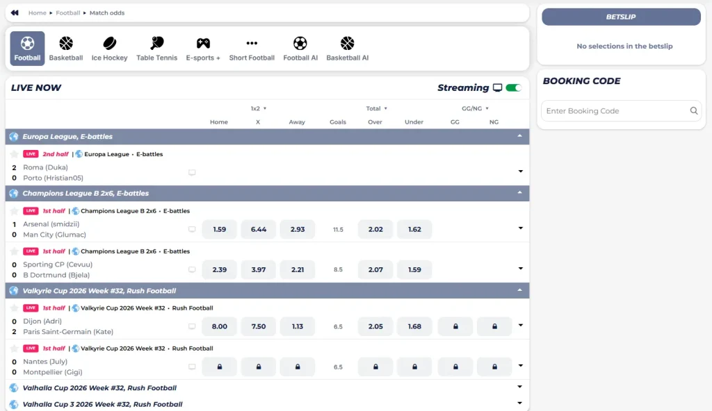 Live-Sportwetten