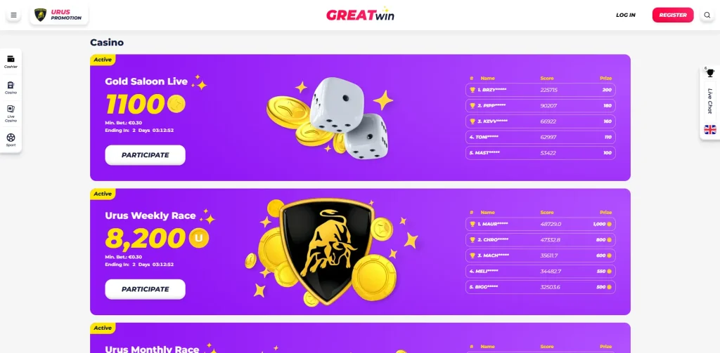 Online Tournaments